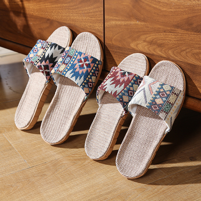 Four Seasons Linen Slippers Home Wholesale Men's Silent Anti-Slip Indoor Cotton and Linen Sandals Women's Outdoor Wear Home Silent Sandals Four Seasons Linen Slippers Home Wholesale Men's Silent Anti-Slip Indoor Cotton and Linen Sandals Women's Outdoor Wear Home Silent Sandals