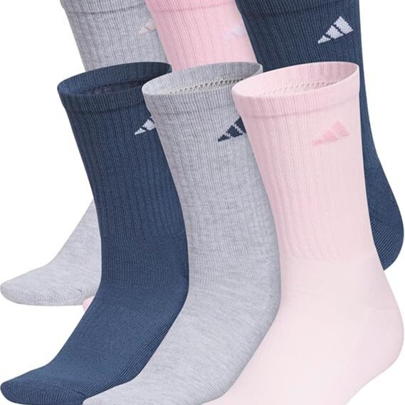 Export Experience: Adidas Women's Sports Cushioned Crew Socks, Double Durable and Comfortable Export Experience: Adidas Women's Sports Cushioned Crew Socks, Double Durable and Comfortable