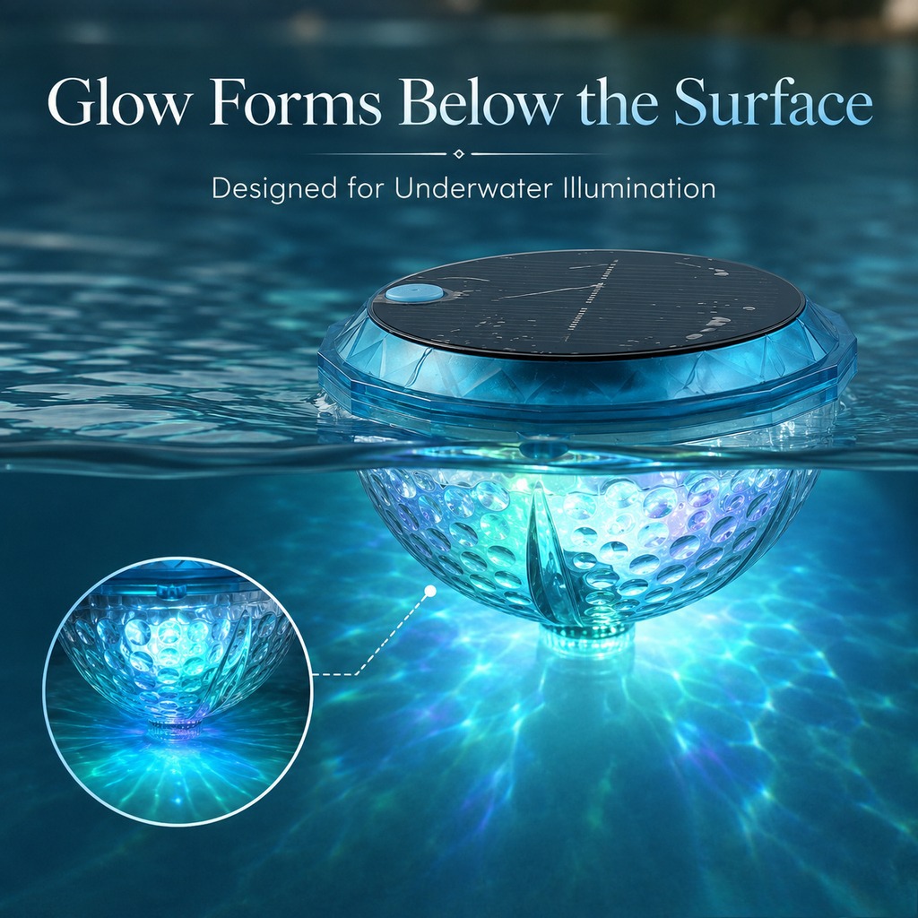 Luz flotante solar RGB colorida lámpara de proyección piscina al aire libre estanque flotante lámpara de agua ambiente de patio