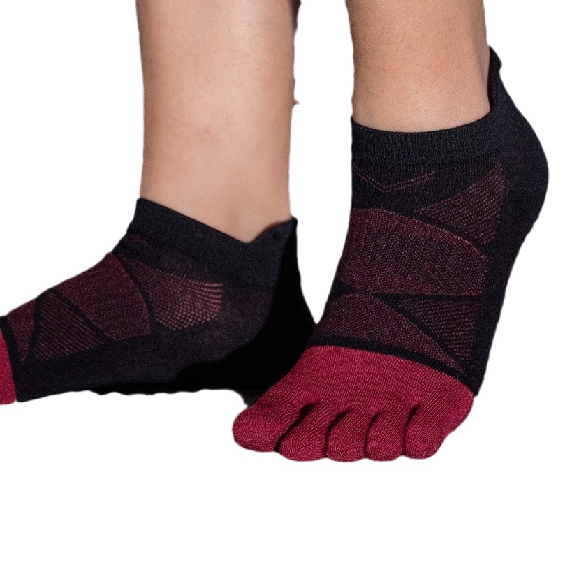 Jingzheng calcetines de cinco dedos Otoño e Invierno algodón deportivo antideslizante Cómodos calcetines de Punta corta transfronteriza e-commerce exclusivo