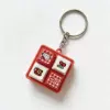KT cat four-grid button [red] comes with keychain