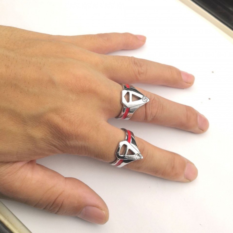 Cartoon Style Stripe Copper Plating Inlay Rhinestones Open Ring 1 Piece