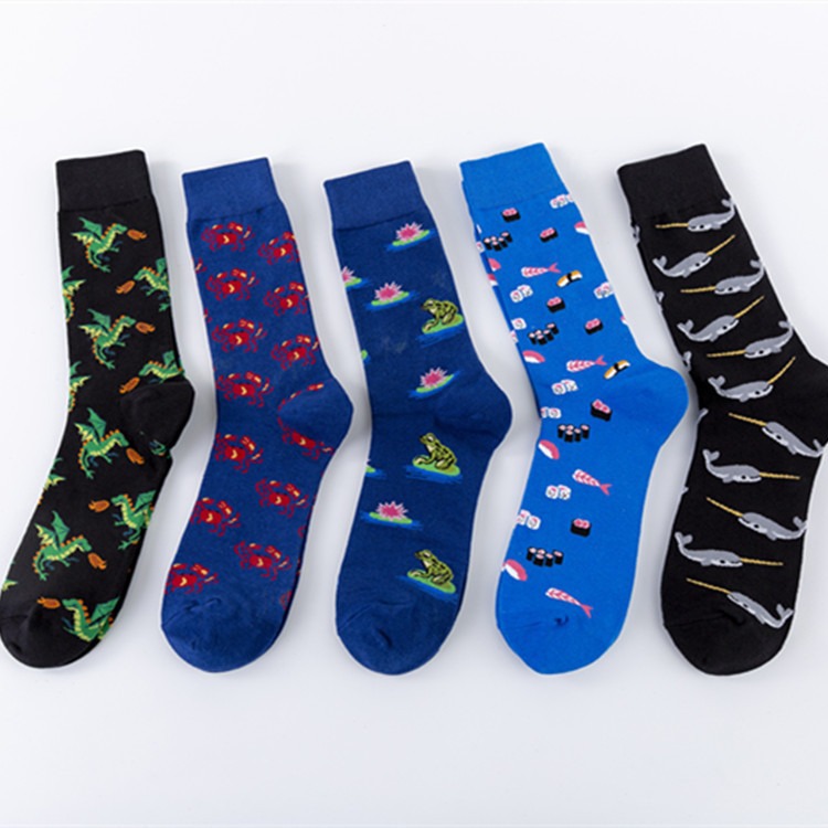 2025d New Animal Series Casual Cotton Street Fashion Mid-Calf Socks_voghion.com