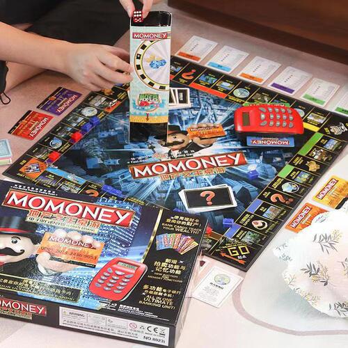 King of Real Estate Deluxe Strong Hand Chess Game Chess Oversized Children's World Journey Classic Adult Puzzle Board Game Cards