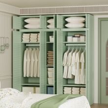 儿童衣柜2025新款无甲醛衣橱储物柜钢制家用阳台柜卧室落地收纳柜