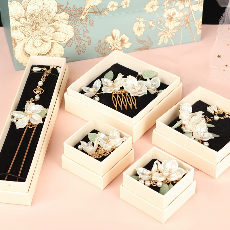 七夕节礼物山茶花汉服头饰古风装少女发簪套装发钗梳步摇边夹