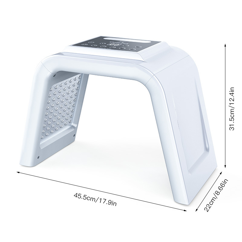 Espectrómetro Nano de siete colores LED instrumento de belleza rojo azul máscara de luz fotón instrumento de rejuvenecimiento de la piel salón de belleza hogar