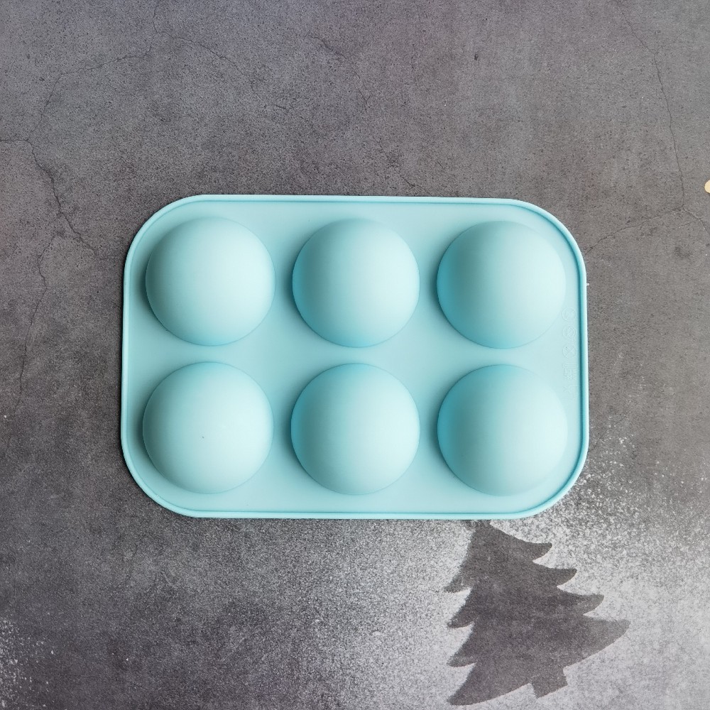 6 pequeñas semicirculares 431 molde de silicona para pastel de chocolate molde de pan herramientas de horneado