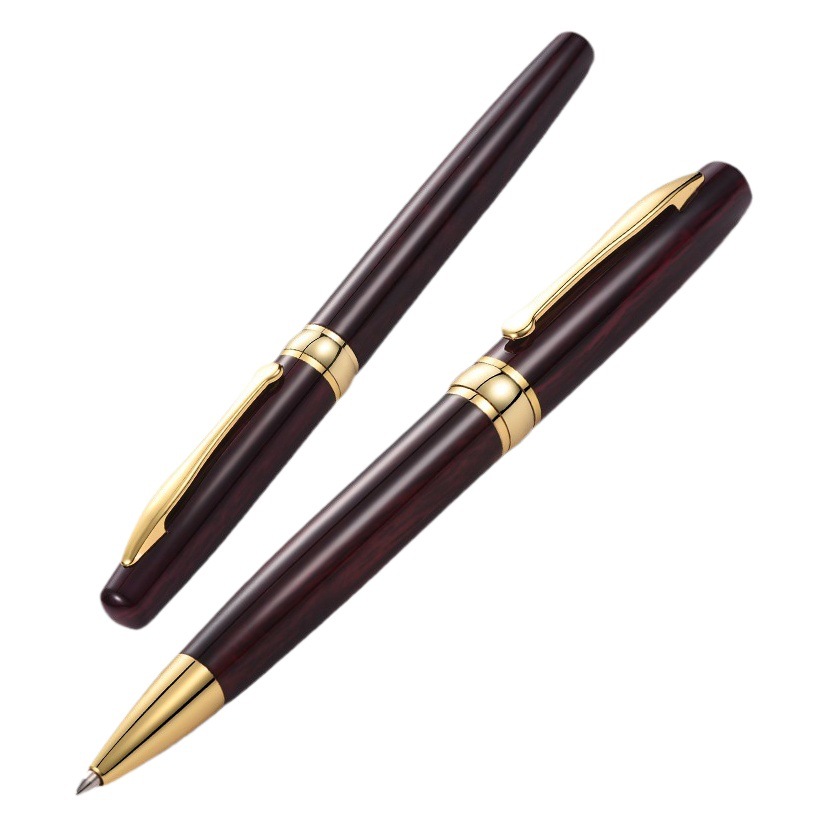 Wholesale Imitation Mahogany Color Ballpoint Pen Gift Box Set, Ballpoint Pen, Business Fashion Signature Pen, Free Engraving of Logo
