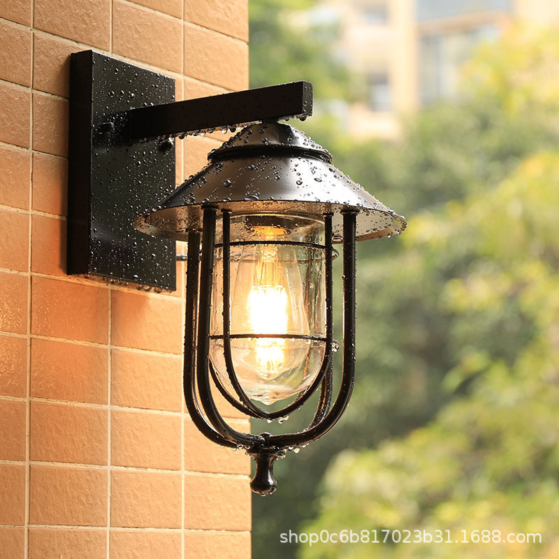 Cross-border outdoor garden lights super bright waterproof American corridor aisle balcony villa door wall lamp Cross-border outdoor garden lights super bright waterproof American corridor aisle balcony villa door wall lamp