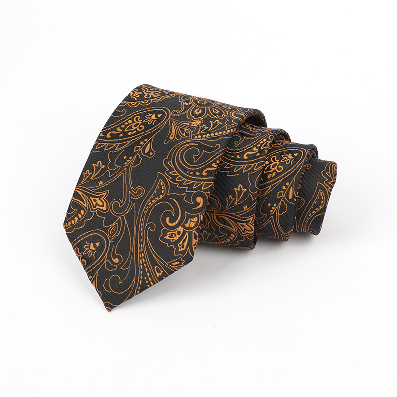 Corbata de hombre jacquard bordado 8CM poliéster seda corbata tejida hombre sentido superior l corbata logo diseño y producción