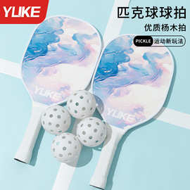 匹克球球拍pickleball儿童专业成人板球球拍套装初学者比赛级杨木