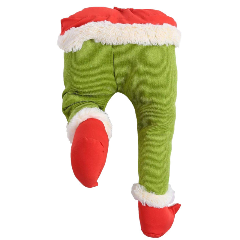 Kerstversiering Grinch groene prothese been kerstboom hanger oude man Grinch elf been pop_voghion.com