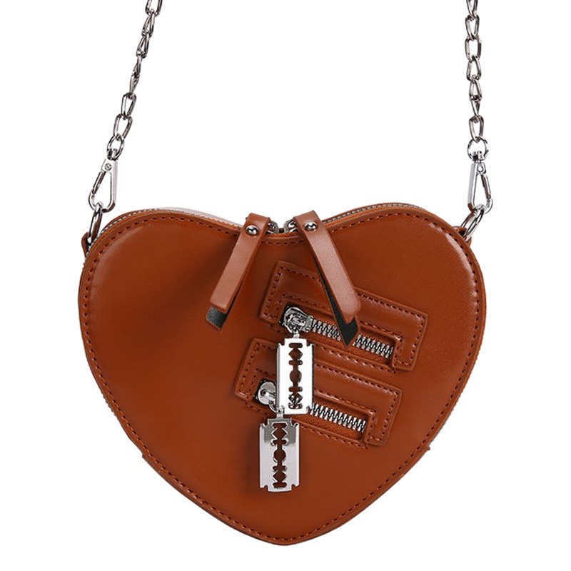 Japonés Harajuku lindo amor uniforme bolsa suave chica estudiante hombro bolsa de mensajero chica pu bolsa pequeña bolsa de viajero