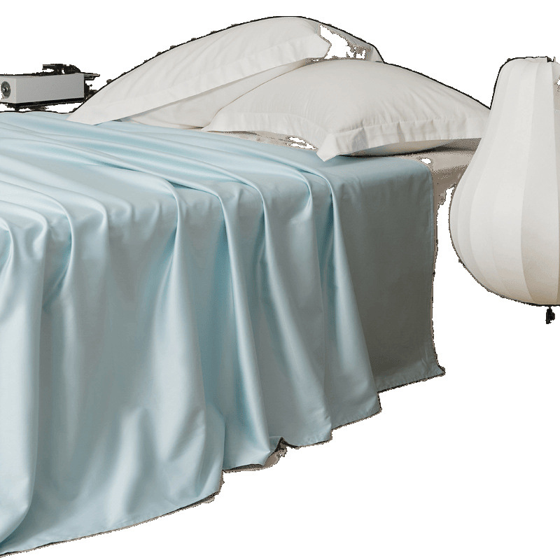 Nueva sábana de algodón de fibra larga 100S de una sola hoja de 1,5 m sábana de algodón agradable para la piel sábana de 1,8 m