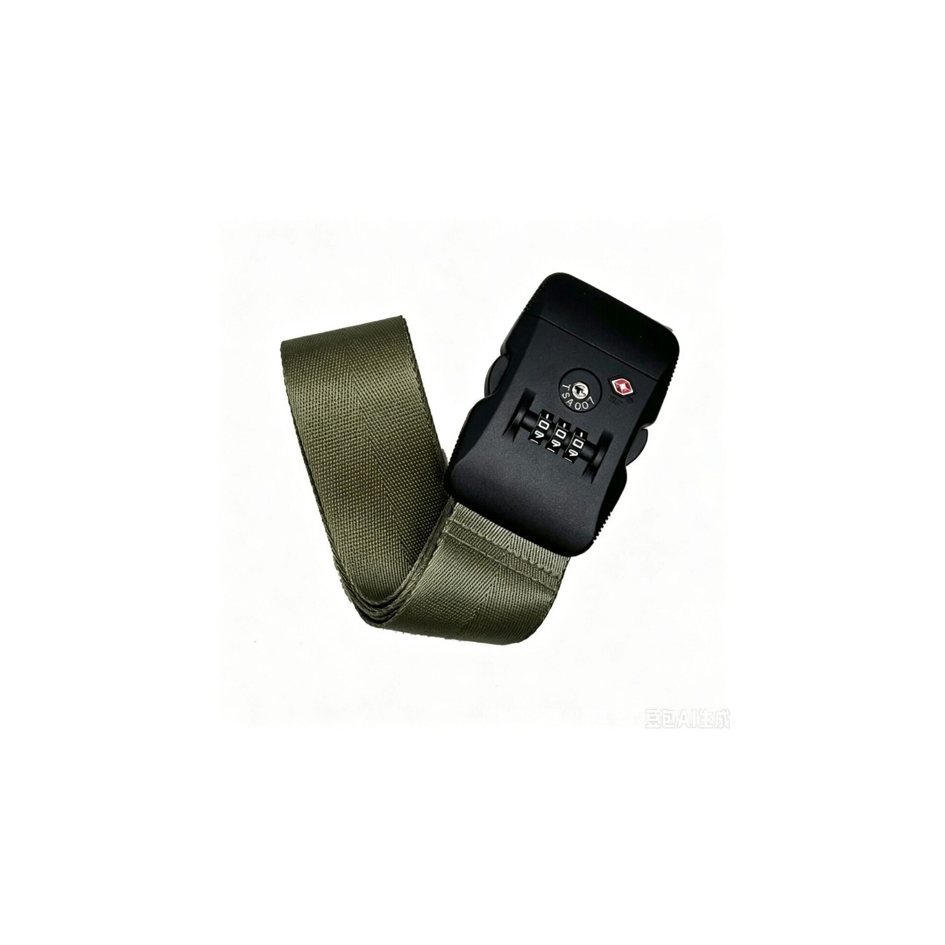 Nylon luggage strap with TSA combination lock, anti-theft adjustable suitcase securing strap