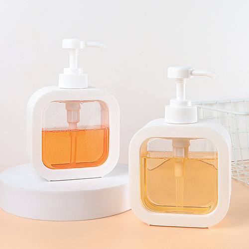 Dispensing bottle large travel lotion bathroom hand sanitizer dispensing bottle plastic press bottle visual dispensing empty bottle