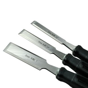Stanley 3-Piece Woodworking Chisel Set 16-089-23 Flat Chisel 13/19/25mm Wood Chisel