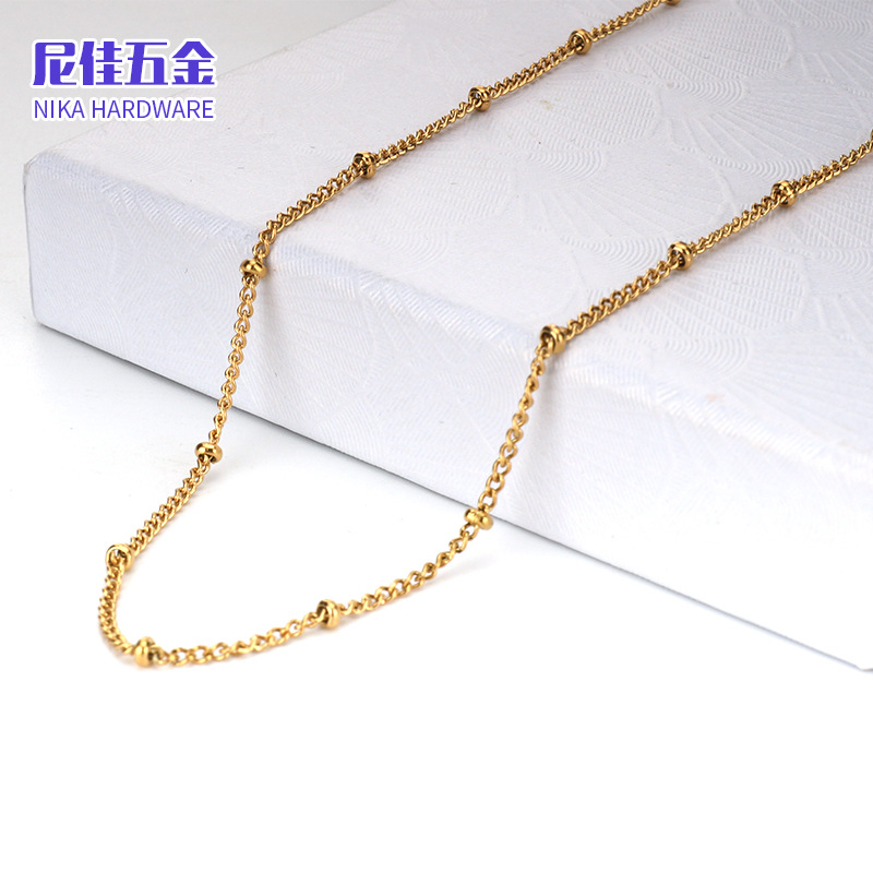 Collar femenino de acero inoxidable 316, cadena de labios minimalista, estilo moderno y versátil