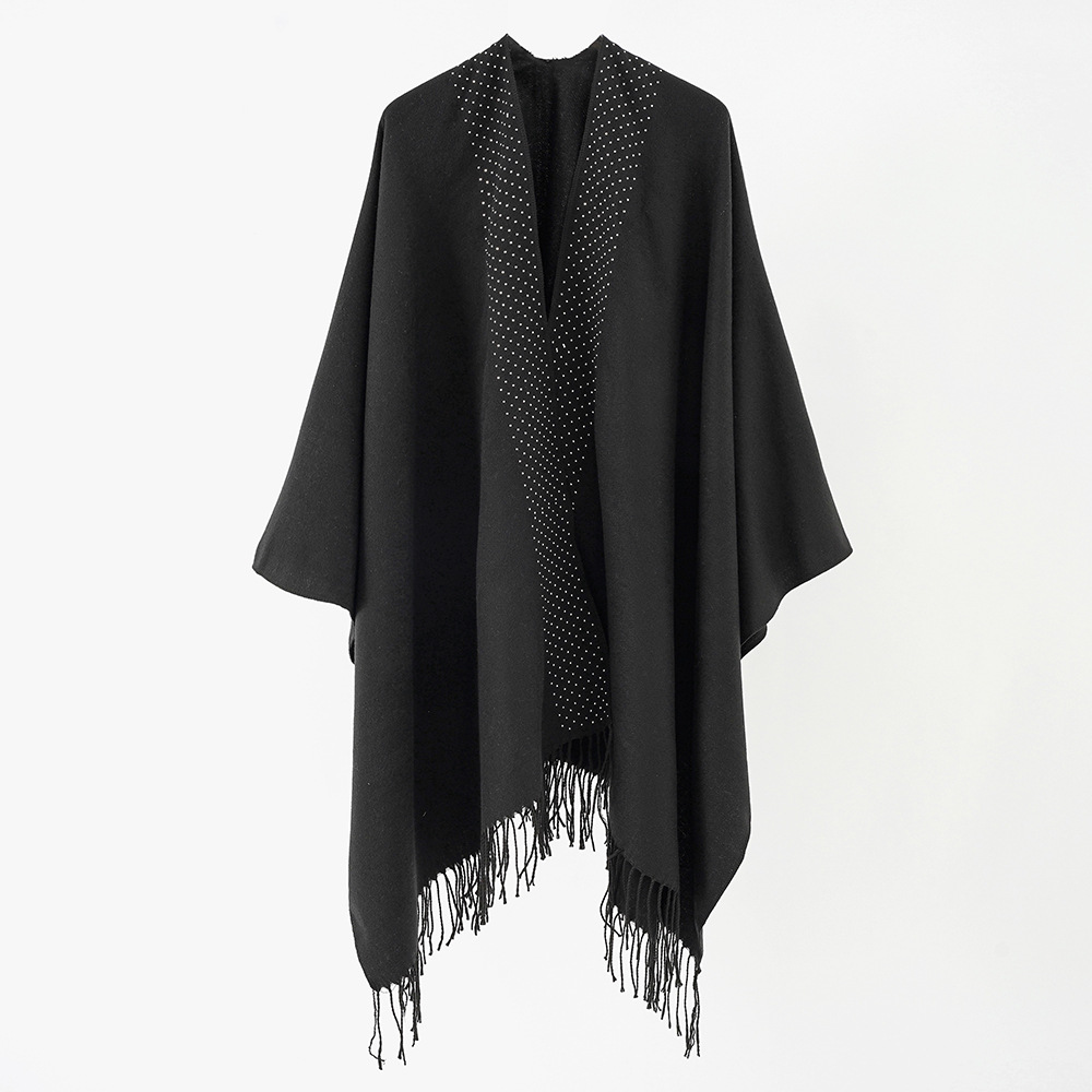 Otoño e invierno bufanda de cachemira chal split Cape mujeres del todo partido sala de aire acondicionado chal de invierno
