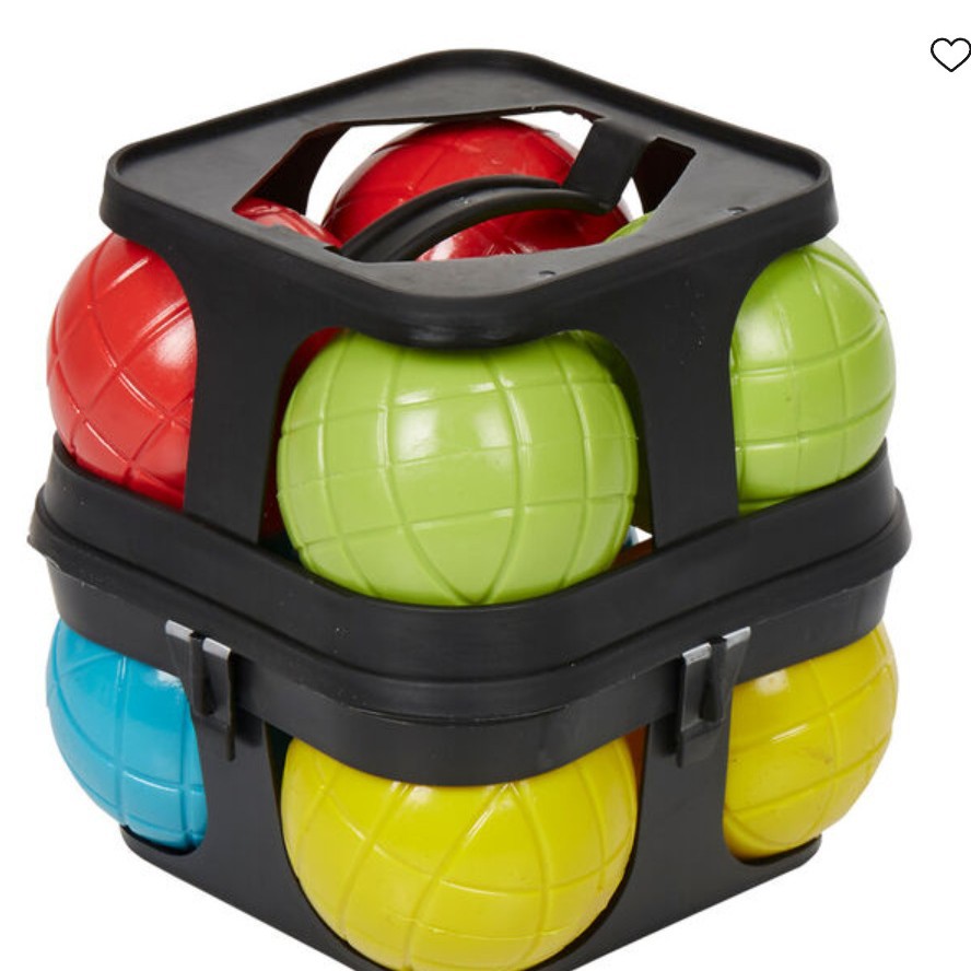 法式地滚球 儿童户外休闲运动塑料草地球注水 7CM 掷地球带框