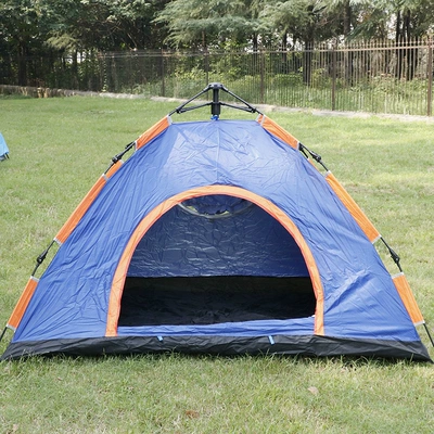 Outdoor camping folding full-automatic tent 2-3 people beach simple quick Open double rainproof camping factory wholesale (Çadırlar) - blue-style-200cm-200cm-135cm-3-4