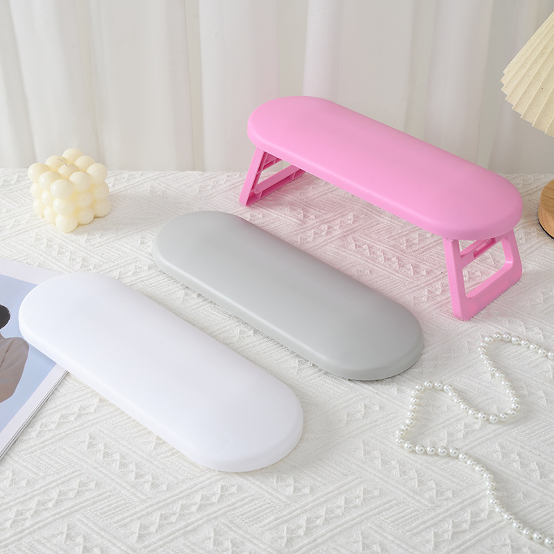Cross-border Exclusive Foldable Russian Manicure Hand Pillow for Nail Lamp Plastic Hand Pillow Nail Shop Bracket