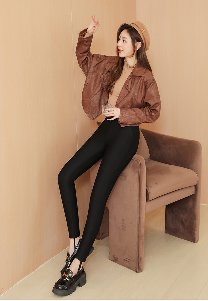 Quần legging nữ lót nhung dày dặn cạp cao giữ ấm mùa đông có đệm đầu gối — Quần Giữ Ấm bằng lụa 100% dày, Quần lụa nhung cừu 100% dày, Quần Giữ Ấm bằng lụa 100% dày [có đệm thắt lưng và đệm đầu gối], Quần giữ nhiệt bằng len 100% dày [có đệm thắt lưng và đệm đầu gối] chi tiết 22