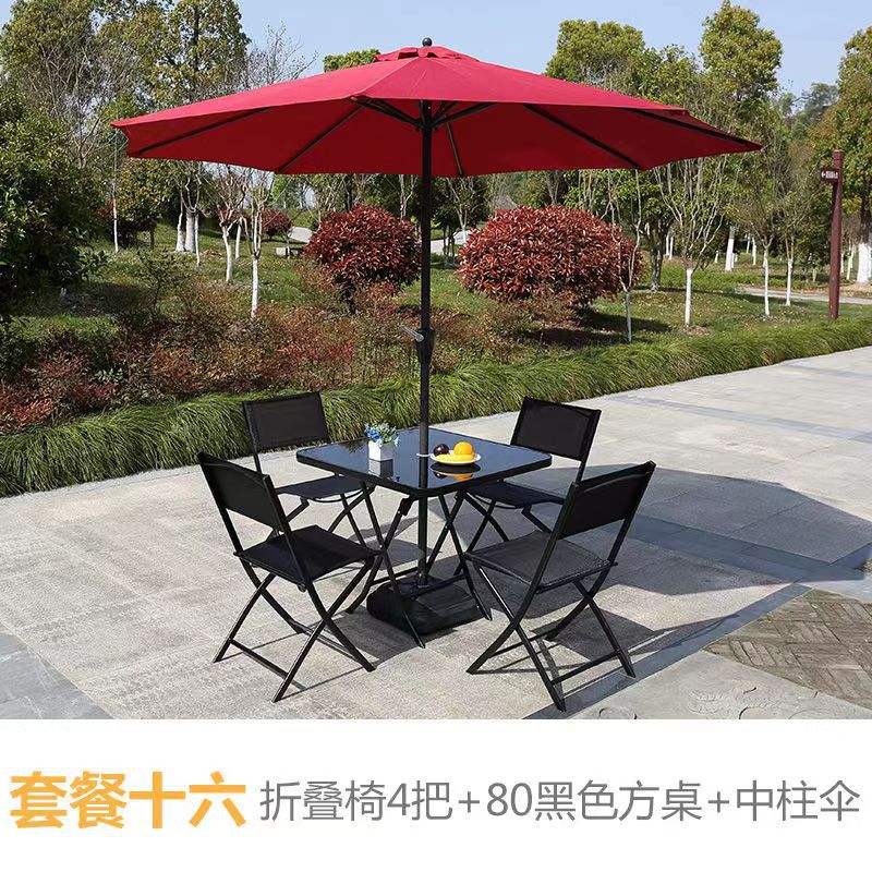 [Silla de tijera] Mesas y sillas plegables para exteriores, puestos portátiles al aire libre, mesas y sillas para el patio del hogar simples de ocio