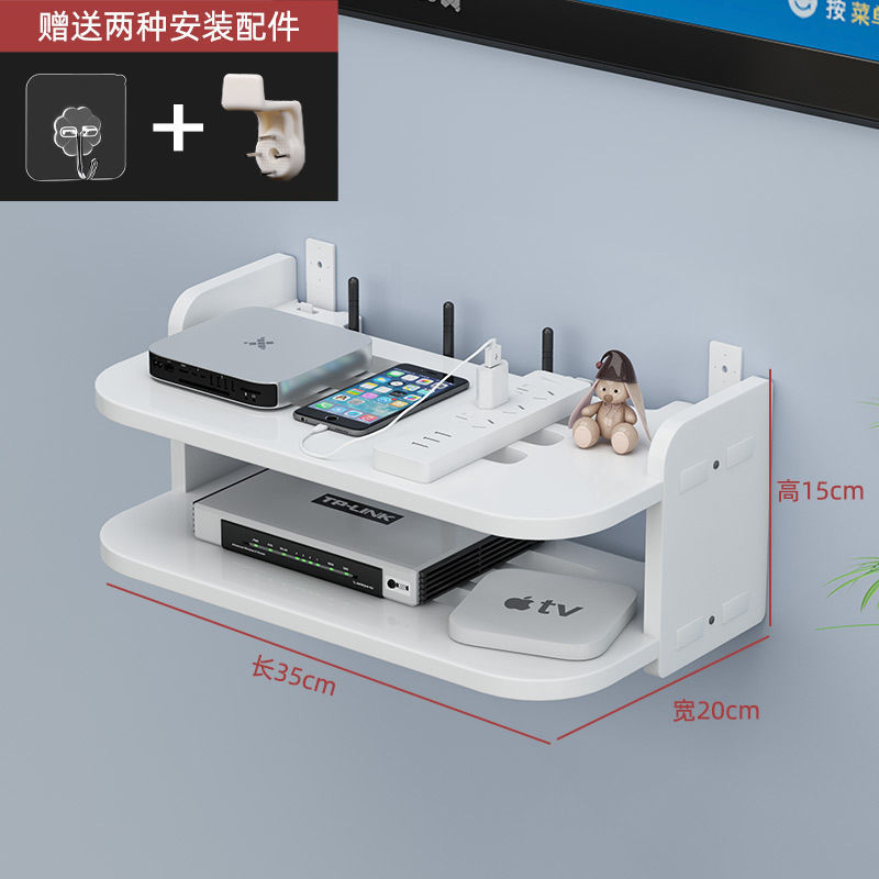 Router inalámbrico rack Set-Top caja de almacenamiento SALA DE TV pared-montado caja decorativa caja perforadora-libre