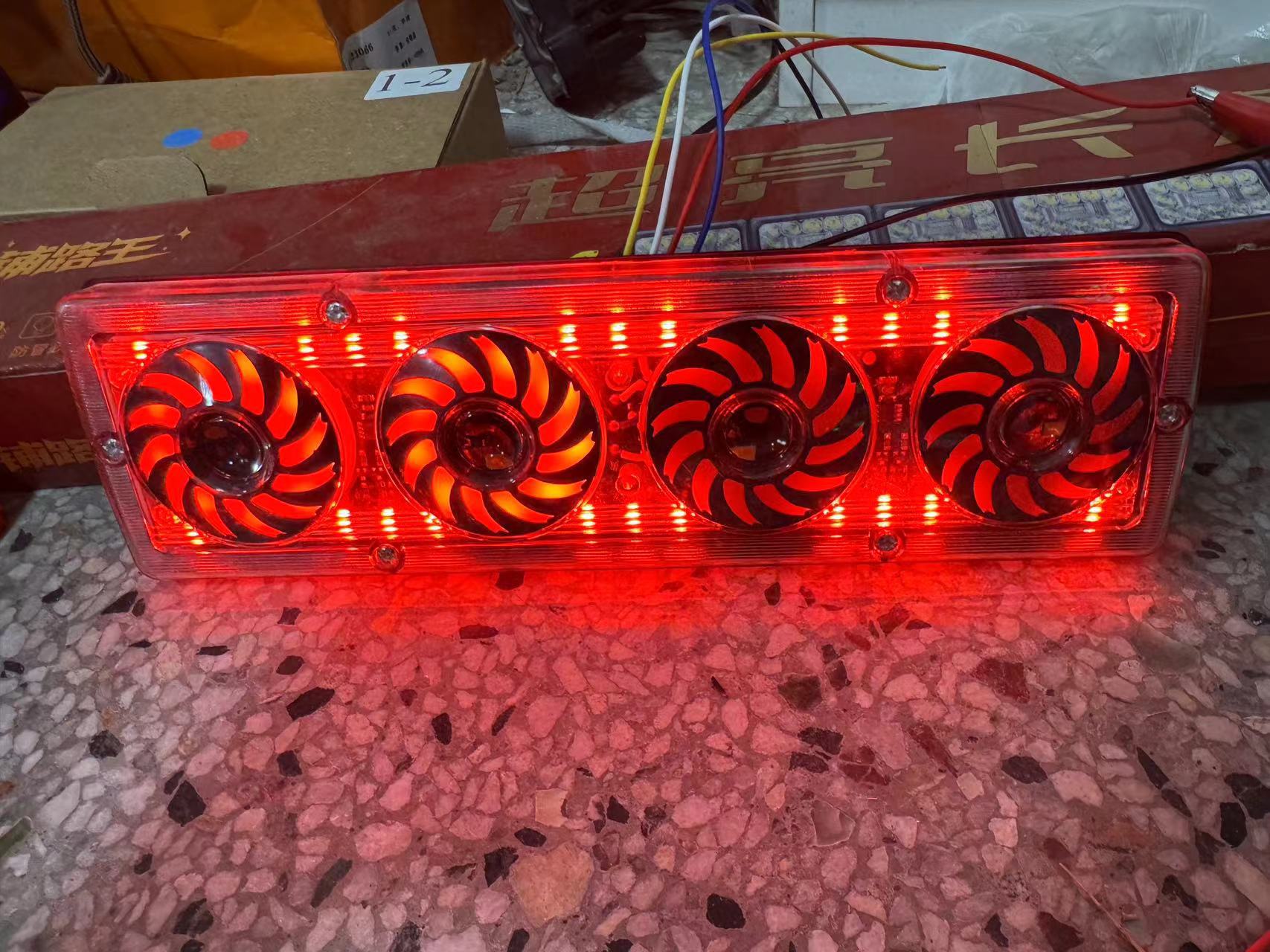 New 131 Agricultural Tricycle Micro Truck Led Universal 12V24V Tail Light Assembly Waterproof Super Bright Brake Light Flow
