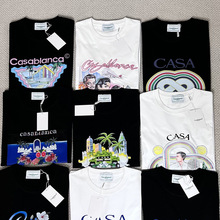 Casablanca卡萨布兰卡短袖正确版ins欧美小众潮牌休闲高街T恤