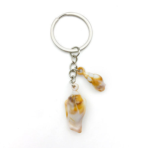 1 Acrylic Sea Shell Natural Dual Color Cloud Pattern Small Snail Pendant DIY Necklace Bracelet Keychain Material