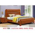 实木床胡桃木1.8米主卧双人胡桃现代中式1.5米小户型高箱储物婚床