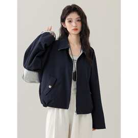 2026春秋新款学院风宽松时尚双面穿外套女休闲百搭棒球服上衣潮