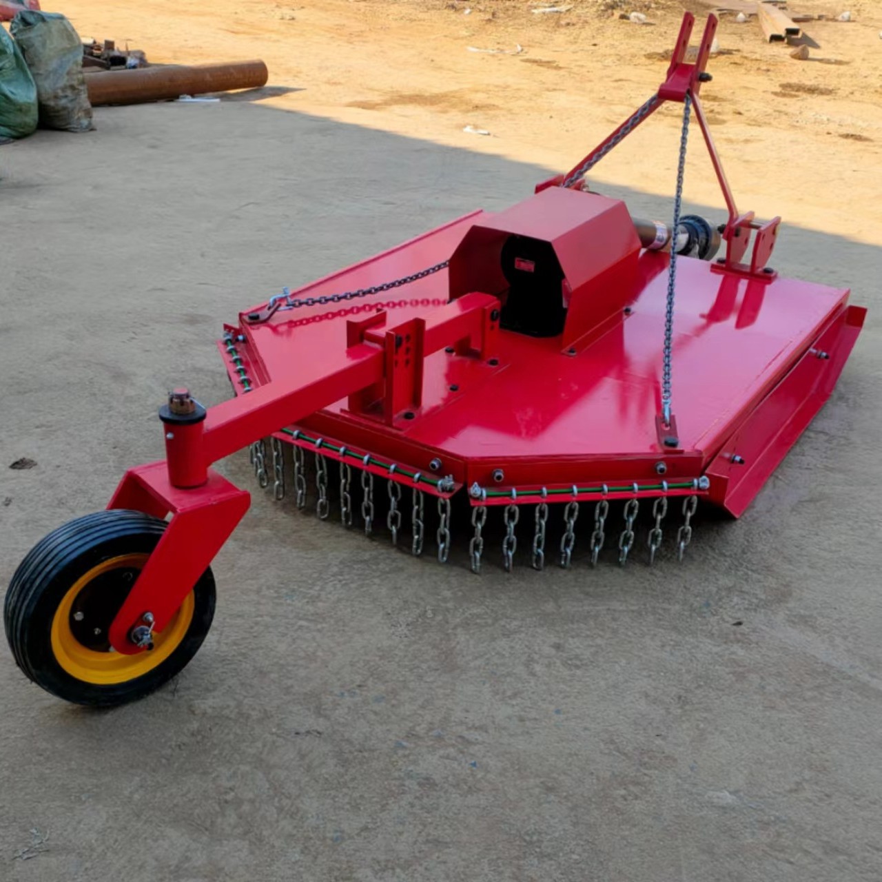 四轮拖拉机后置农用牧草往复式割草机 轻型甩刀割草机果园除草机