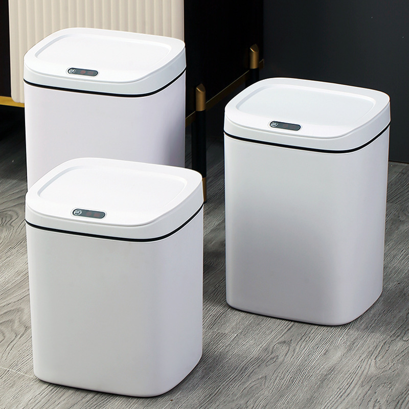 Smart Trash Can Home Automatic Induction Trash Can Bathroom Kitchen Trash Can with Lid Cross-border Collection of Gifts