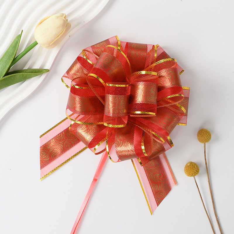 50 grandes rosas de nieve flores de bola de decoración de automóvil de boda flores de embalaje de flores de regalo de vacaciones cinta