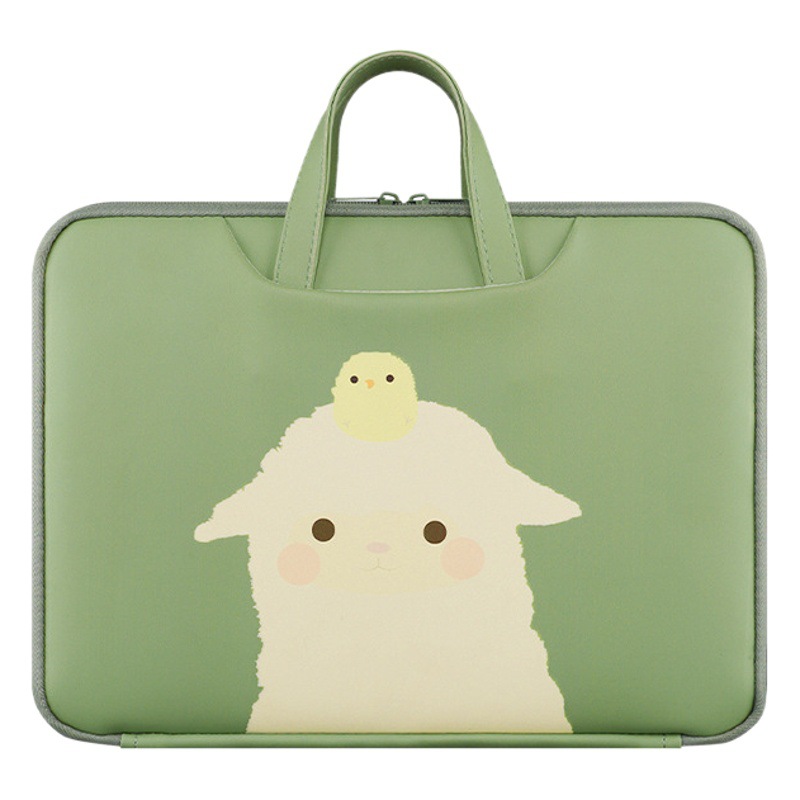Women's Fashion Small Fresh Tablet Laptop Bag New Cute Cartoon Apple 13.3 Handbag