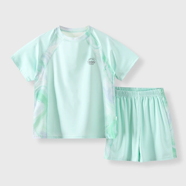 Green sleeves, set, with short sleeve
