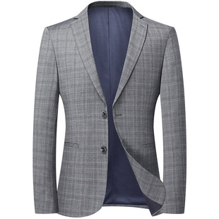 Spring 2023 New Zhongshan Suit Middle-aged Party Wedding Korean Slim-fit Business Casual Suit LL1128