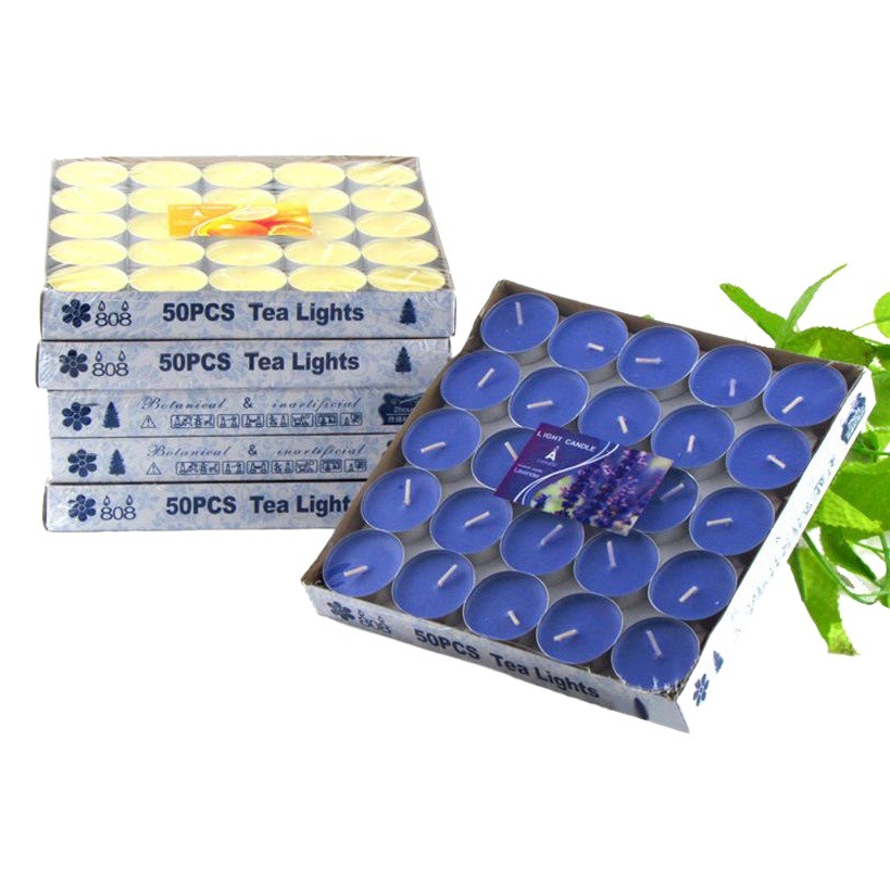 Venta al por mayor 50 unids color curling aluminio Shell vela sin humo té insípido cera calefacción péndulo Multi-propósito transfronterizo