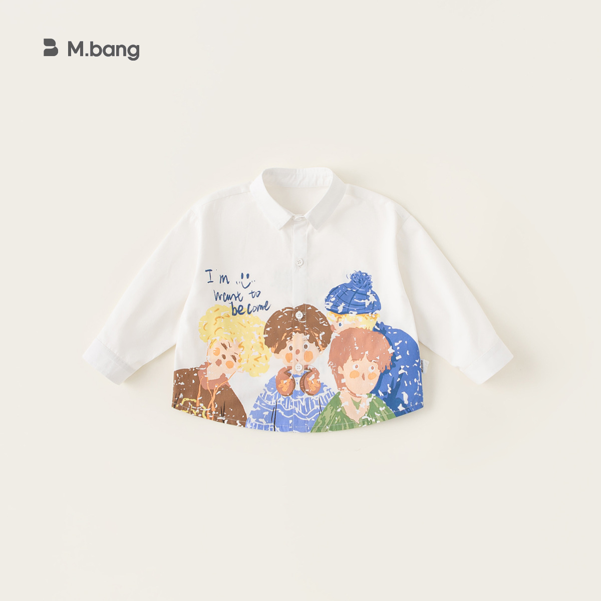 Yoobao ropa infantil camisa infantil 2025 primavera nuevo niño dibujos animados graffiti camisa coreana camisa de bebé