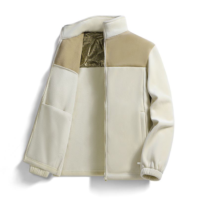 2024 primavera y otoño grafeno calentamiento pareja chaqueta de terciopelo al aire libre chaqueta de carga de cáscara blanda dentro y fuera