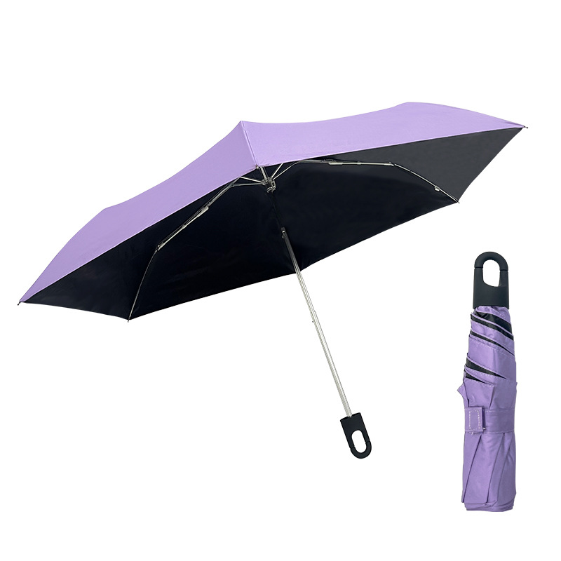 70% Top Quality Off Umbrella Women, UV Protection, Foldable, Dual-Use For Sun And Rain, Black Coating, Lightweight Waterproof_voghion.com