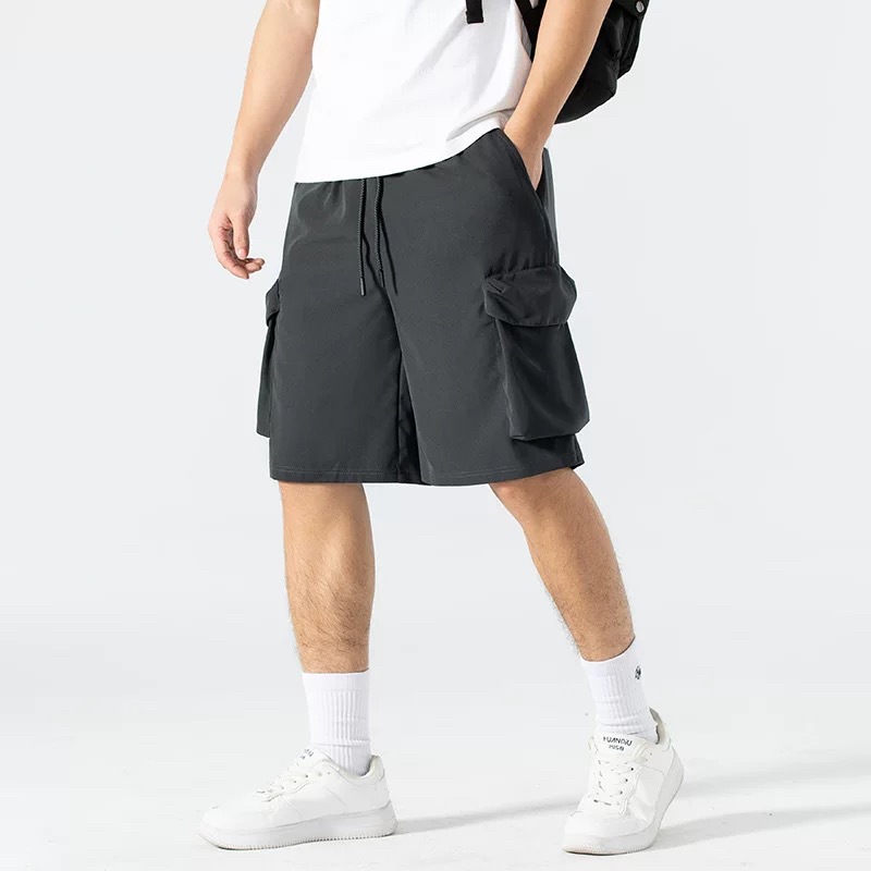 Cross-Border Outdoor Japanese and Korean Men's Youth Loose Casual Shorts Thin Cargo Pants Men's Plus Size Manufacturer