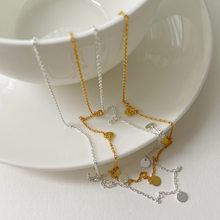 赛伊娜韩国韩版小众简约925纯银金色迷你圆形项链设计感INS锁骨链