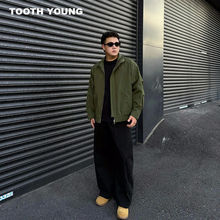 韩版秋季新款男士休闲夹克时尚百搭立领外套男装潮牌简约高品质潮