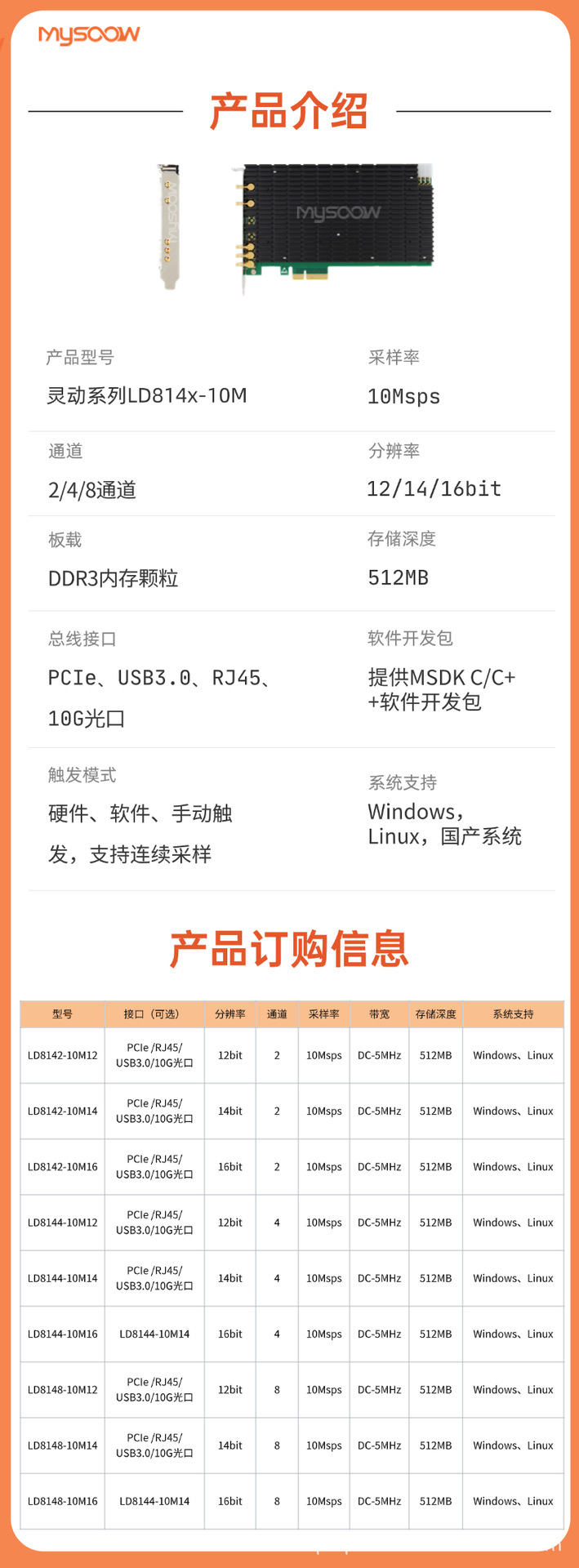 高速采集卡2/4/8通道同步数据采集国产品牌性能稳定值得信赖-阿里巴巴