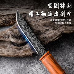 New bamboo fruit knife portable outdoor knife handmade bamboo anti-slip handle sharp household disassembly express small knife 